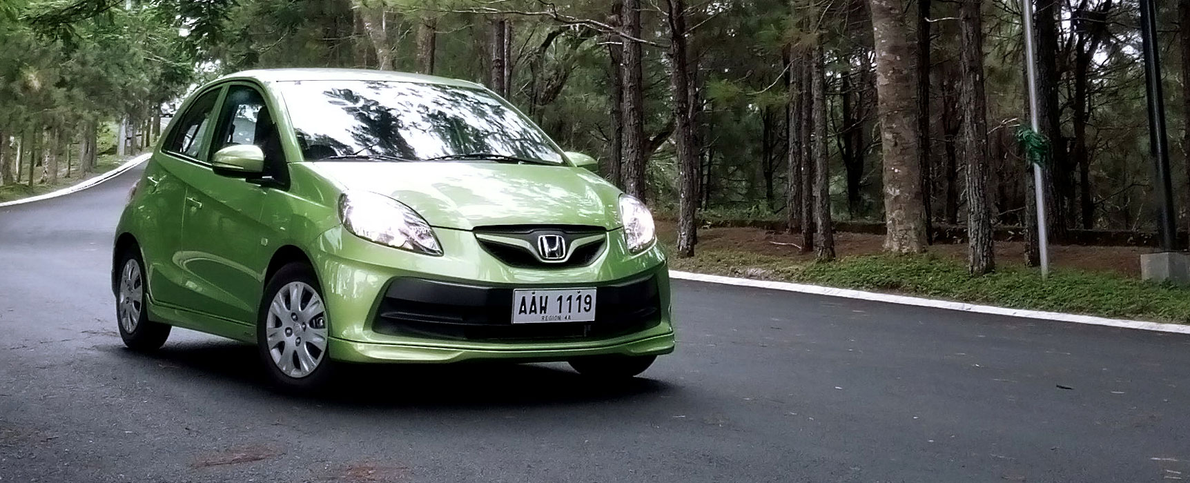 On the Honda Brio, Sport and Eco modes without the switches