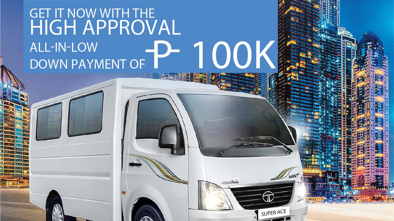 Tata Super Ace Mint light truck on low DP and discount promo until end of February