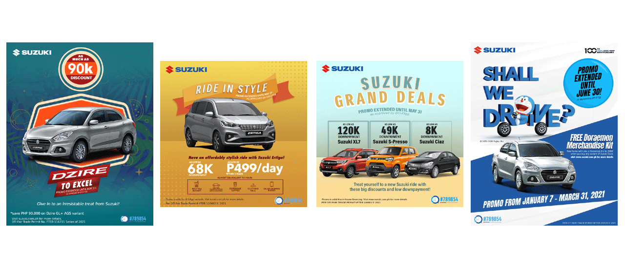 Suzuki Philippines extends April promos until May and June