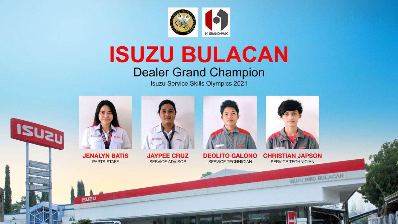 Isuzu Bulacan tops top truckmaker’s service Olympics