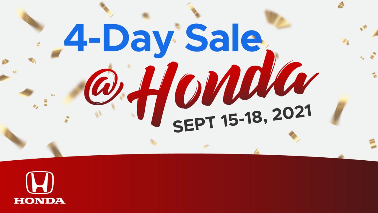 Honda marks start of ‘ber season with 4-day sale this coming week