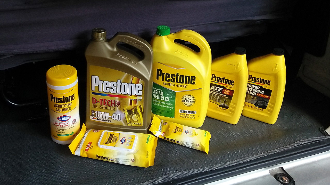 Prestone brand now on top-grade motor oils and pro-grade car cleaning wipes